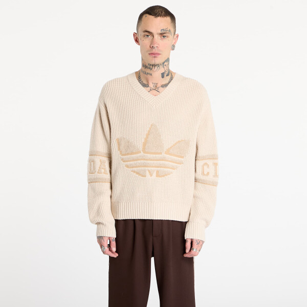 Mikina adidas Clot Knit Sweatshirt Warm Sandstone M