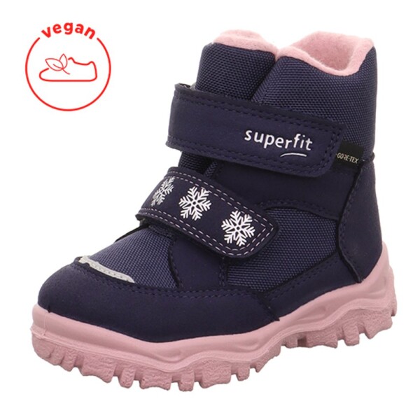 Dievčenské zimné topánky HUSKY1 Blau/Pink Gore-Tex, Superfit,1-006045-8030 - 28