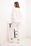 Dámsky set s maslovými rukávmi a strapcami ecru UNI