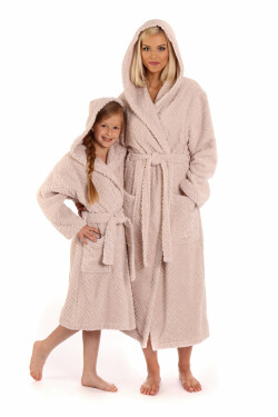 Dámsky župan Athena s kapucňou 3116 8251 Hazelnut - Vestis XL oříšková