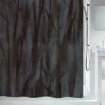 SPIRELLA Sprchový záves LIV čierny / Polyester / 180 x 200 cm