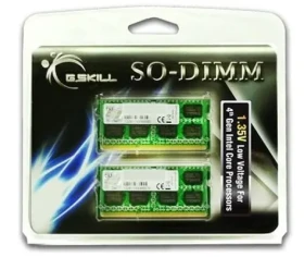 G.Skill Ripjaws 8 GB (2× 4 GB) / Operačná pamäť / DDR3L / SO-DIMM / 1600 MHz / CL11 / 1,35 V (F3-1600C11D-8GSL)