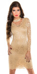 Sexy KouCla PartyDress V-Cut laced champagne 16