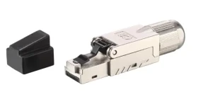 Equip Cat8.1 čierna / Konektor RJ45 / tienený / bez náradia / 5 ks (121172)