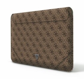 Guess PU 4G Triangle Metal Logo Computer Sleeve 16 hnedá (3666339039974)