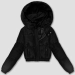 Černá krátká zimní bunda typu model 21483436 - J.STYLE odstíny černé XL (42)