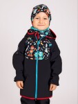 Detská softshellová bunda s fleecom Unuo Basic Roboti čierna 98/104 EUR