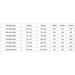 MEXEN/S - Lunar-B Duo sprchovací kút dvere krídlové 75 x 75, transparent, zlato 832-075L-075P-50-00