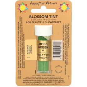 Jedlá prachová farba moss green 7ml - Sugarflair - Sugarflair