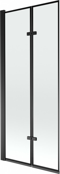 MEXEN - Castor vaňová zástena 2-krídlo 80 x 150, čierna vzor, čierna 892-080-002-70-70