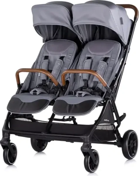 CHIPOLINO Kočík pre dvojčatá športové Twinity Cloud (KBTT02501CL)