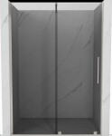 MEXEN/S - Velár posuvné sprchové dvere 160, grafit, nikel kartáčovaný 871-160-000-41-97