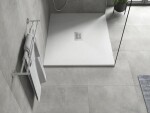 MEXEN/S - Hugo sprchová vanička SMC 120x100, biela, krytka nerez 42101012-X