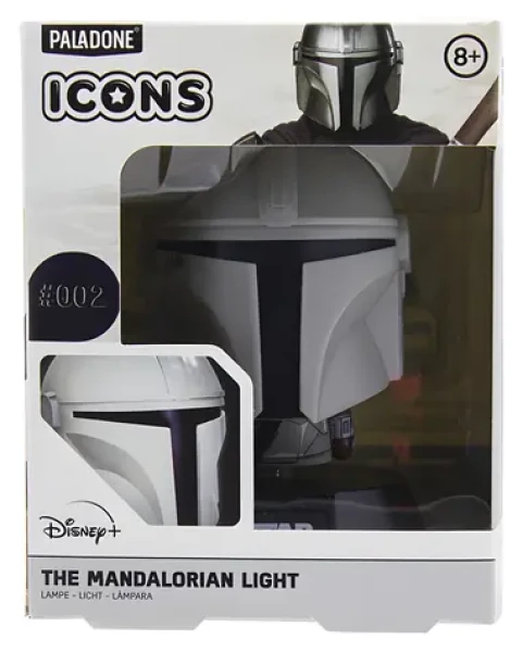 Paladone Icon Light Mandalorian / Stolová lampa / 10 cm / 2x AA batérie (PP7960MANEPM)