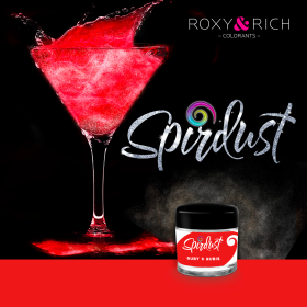 Metalická farba na nápoje Spirdust rubínová 1,5 g - Roxy and Rich - Roxy and Rich