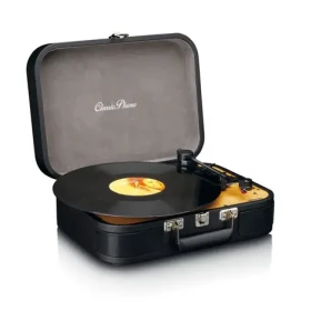 LENCO TT-116BK čierna / Gramofón v kufríku / 33 45 78 RPM / BT / RCA / repro (TT-116BK)