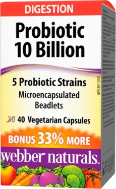 Webber Naturals Probiotic 10 Billion 40 cps (05095)