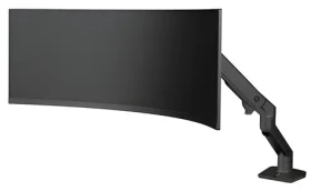 Ergotron HX Desk Monitor Arm VHD Pivot čierna / Stolné rameno pre monitor / Zakrivenie 1000R / Nosnosť 17 kg (45-693-224)
