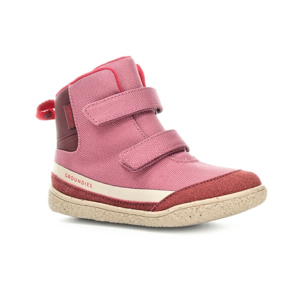 Groundies Ottawa Berry/Red zimné barefoot topánky 33 EUR