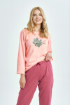 3460 DÁMSKE DLHÉ PYŽAMO PATRICIA S-XL Meruňka L