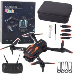 LeanToys Dron Zdalnie Sterowany LU800 Kamera Światła LED Oranžový
