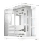 DarkFlash C280 biela / Počítačová skriňa / E-ATX / bez ventilátorov / tvrdené sklo / vertikálne GPU (C280 WHT NoF)