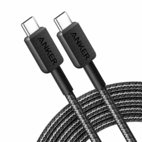 Anker 322 kábel čierny / USB-C - USB-C / 1.8m / 60W (A81F6G11)