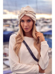 Dámsky klobúk s turbanom M601 Ecru - Moe UNI mocca