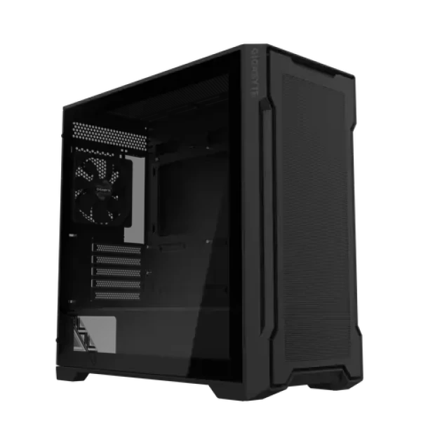 GIGABYTE GB-C102G čierna / Micro-ATX / 2x USB-A 3.0 / 2x 120mm / bez zdroja / priehľadná bočnica (GB-C102G)