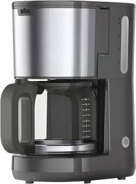 Braun KF 1500 PurShine šedá/nerez / Kávovar na prekvapkávanú kávu / 1000 W / 10 šálok / aróma karafa (0X13211092)