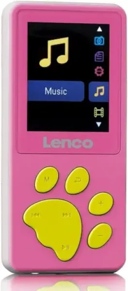 LENCO Xemio 560 ružová / MP3 amp; MP4 prehrávač / 1.8 TFT / 8GB / MicroSD / 3.5 mm (XEMIO-560PK)