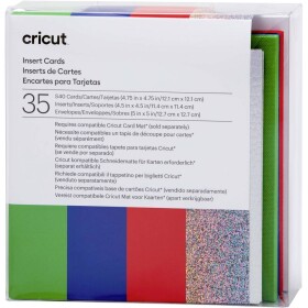 Cricut Insert Cards Rainbow S40 sada kariet červená, modrá, zelená; 2009475