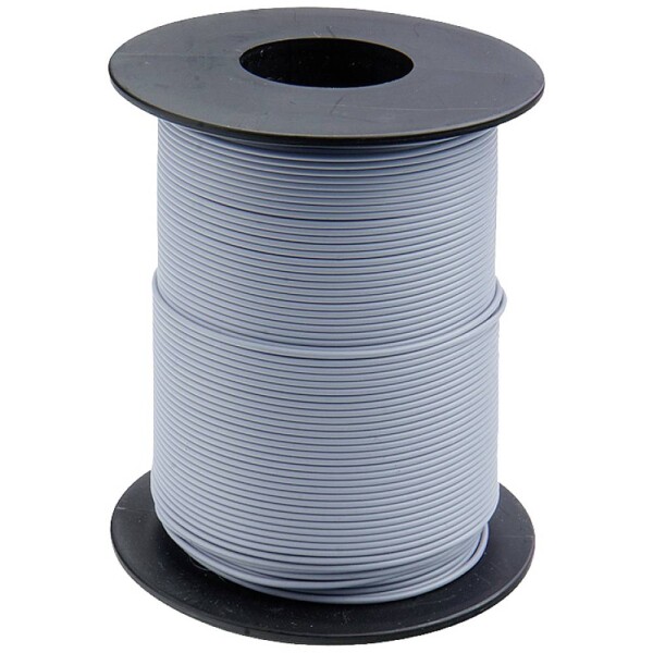 Donau Elektronik 125-S25-9 opletenie / lanko, 1 x 0.25 mm², sivá, 25 m; 125-S25-9