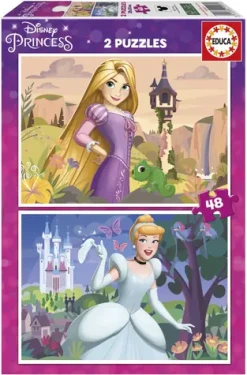 Educa Puzzle Disney princeznej: Locika a Popoluška