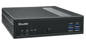 Shuttle Barebone XPC slim DL40N čierna / Mini-PC / Intel N150 3,6 GHz / DDR5 / M.2 + 2,5 "/ 2x 2,5 GbE / Bez OS (DL40N)