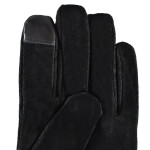Semiline Pánske kožené rukavice P8218 Black