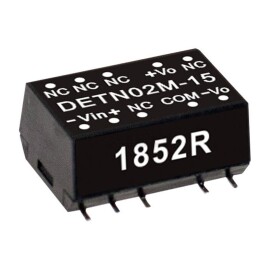 MEAN WELL DETN02N-15 DC / DC menič napätia, modul 67 mA 2 W Počet výstupov: 2 x; DETN02N-15