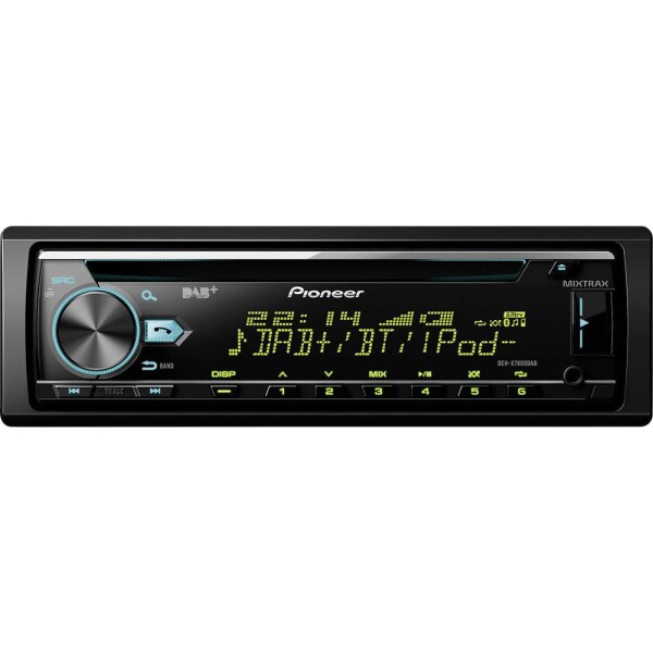 Pioneer DEH-X7800DAB autorádio DAB + tuner, Bluetooth® handsfree zariadenie, konektor pre diaľkové ovládanie na volant; 1024296