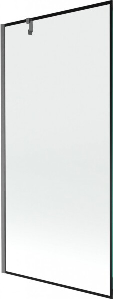 MEXEN/S - Next vaňová zástena FIX 90 x 150, čierna vzor, grafit kartáčovaná 895-090-000-00-70-66