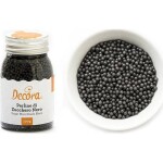 100 g malé cukrové perličky černé - Decora - Decora