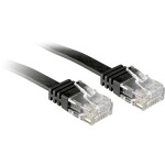 LINDY 47525 RJ45 sieťové káble, prepojovacie káble CAT 6 U/UTP 10.00 m čierna s ochranou 1 ks; 47525