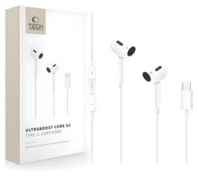 Tech-Protect Ultraboost Core G2 biela / Slúchadlá / USB-C