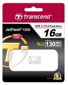 Transcend JetFlash 720S 16GB strieborná / Flash Disk / USB 3.2 Gen 1 - (USB-A 3.0) (TS16GJF720S)