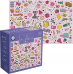 INTERDRUK Puzzle so samolepkami Ikony