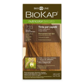 BIOKAP Nutricolor delicato farba na vlasy 7.33+ blond zlatá pšenica 140 ml
