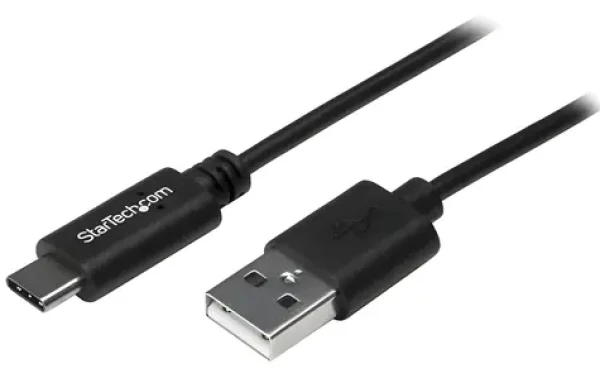 StarTech černá / Kabel USB-C na USB-A / 2 m / USB 2.0 / 480 Mbps (USB2AC2M)