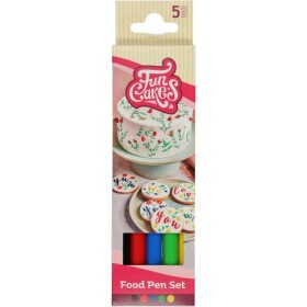 Sada jedlých fixiek, 5 ks - FunCakes - FunCakes