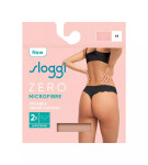 Dámske nohavičky ZERO z mikrovlákna 2.0 Hipstring 2P - CAMEO BROWN - béžová 00ME - SLOGGI BROWN XS