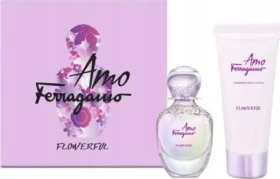 Salvatore Ferragamo Amo Ferragamo Flowerful / Darčeková sada / EDT 50 ml + trblietavé telové mlieko 100 ml / Dámska