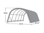 Plachtový prístrešok – ShelterLogic Run-In-Shed 3,7 × 6,1 m zelený